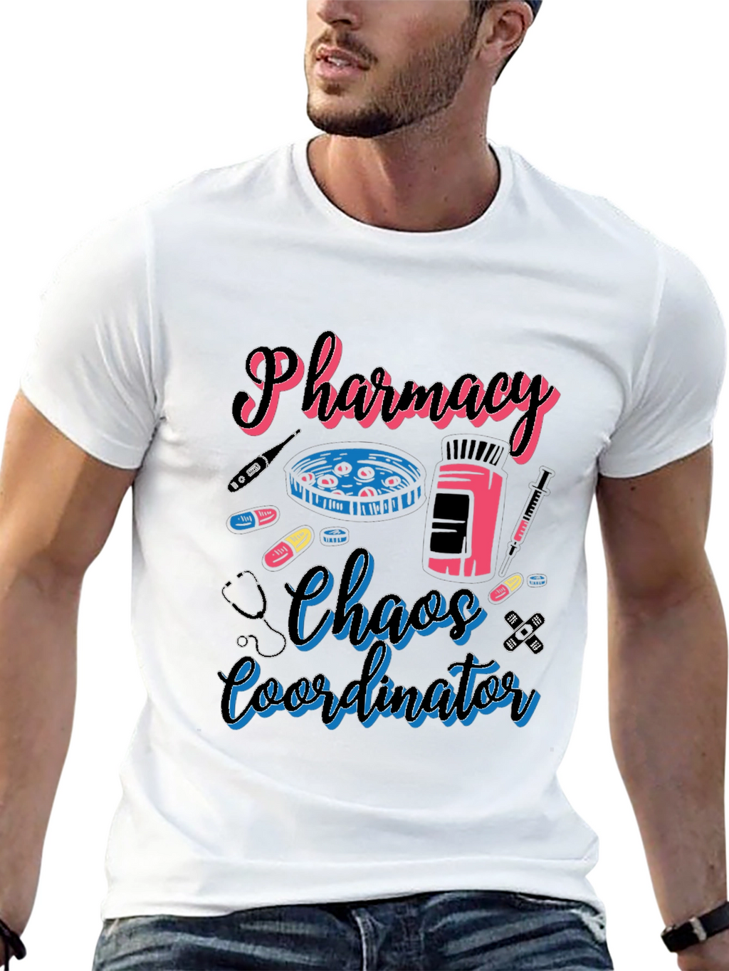 Pharmacy Chaos Coordinator Funny T-Shirt
