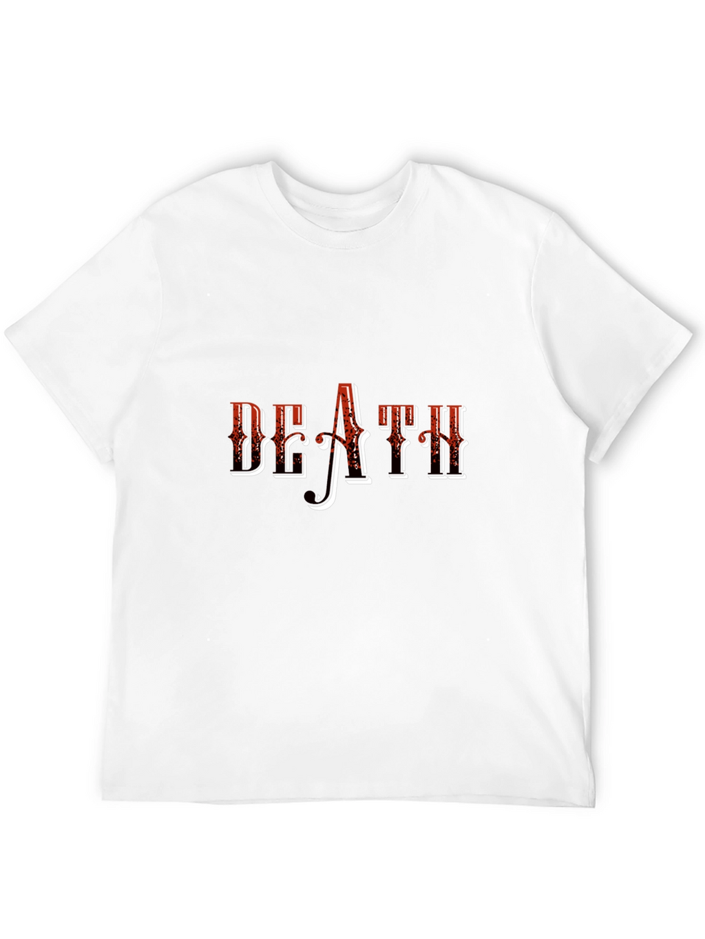Death Graphic Print Black T-Shirt