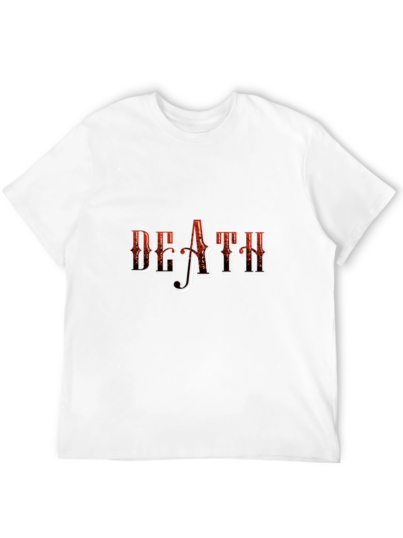 Death Graphic Print Black T-Shirt