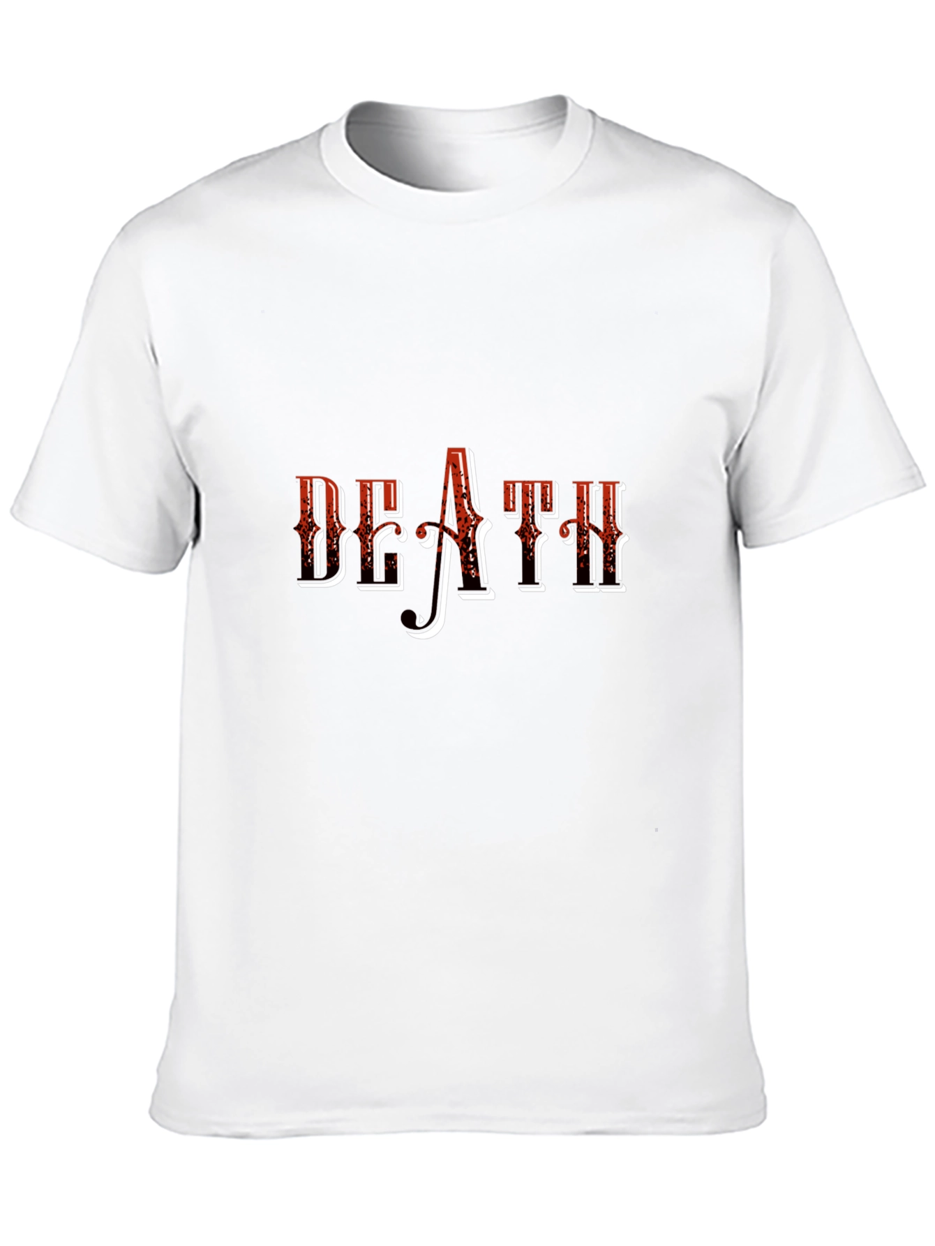 Death Graphic Print Black T-Shirt