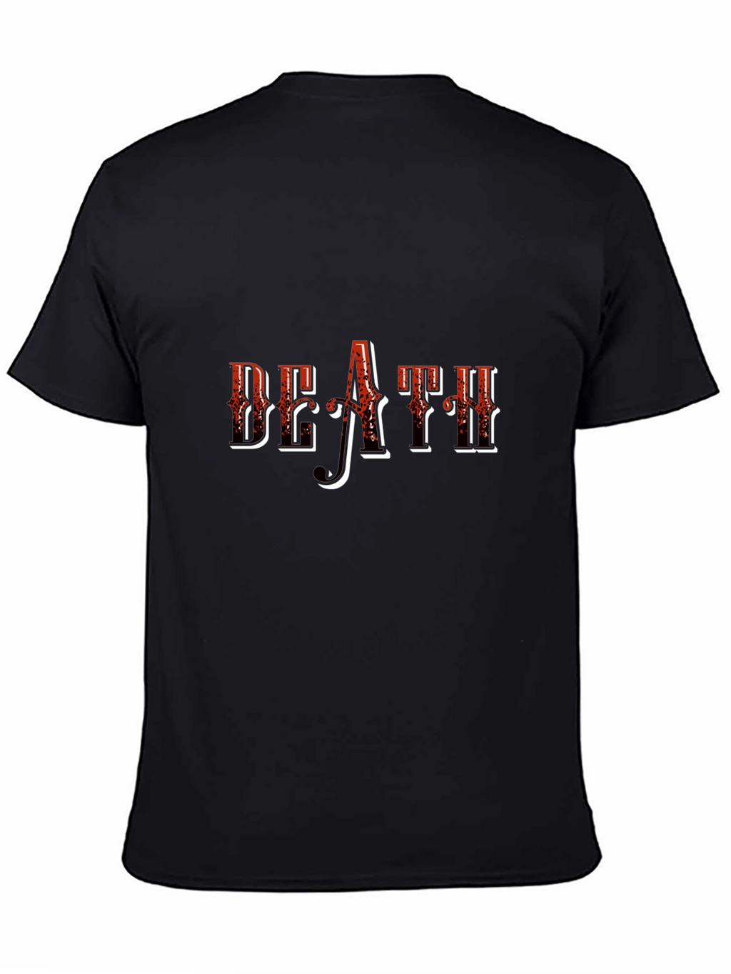 Death Graphic Print Black T-Shirt