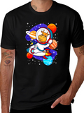 Giraffe Astronaut T-Shirt - Space Adventure Design