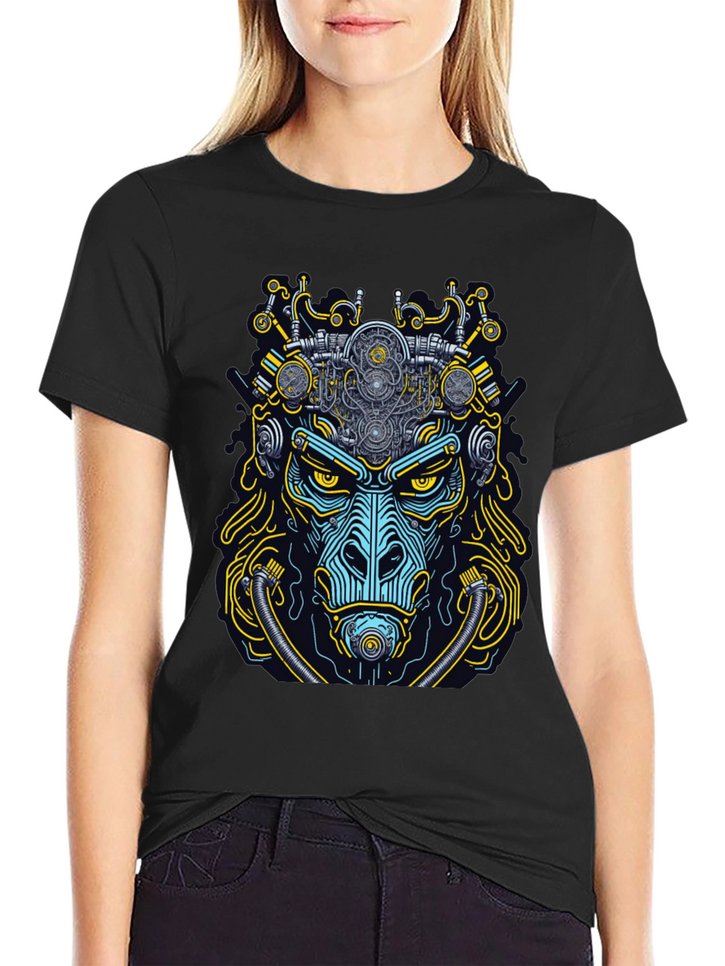 Steampunk Gorilla Graphic T-Shirt
