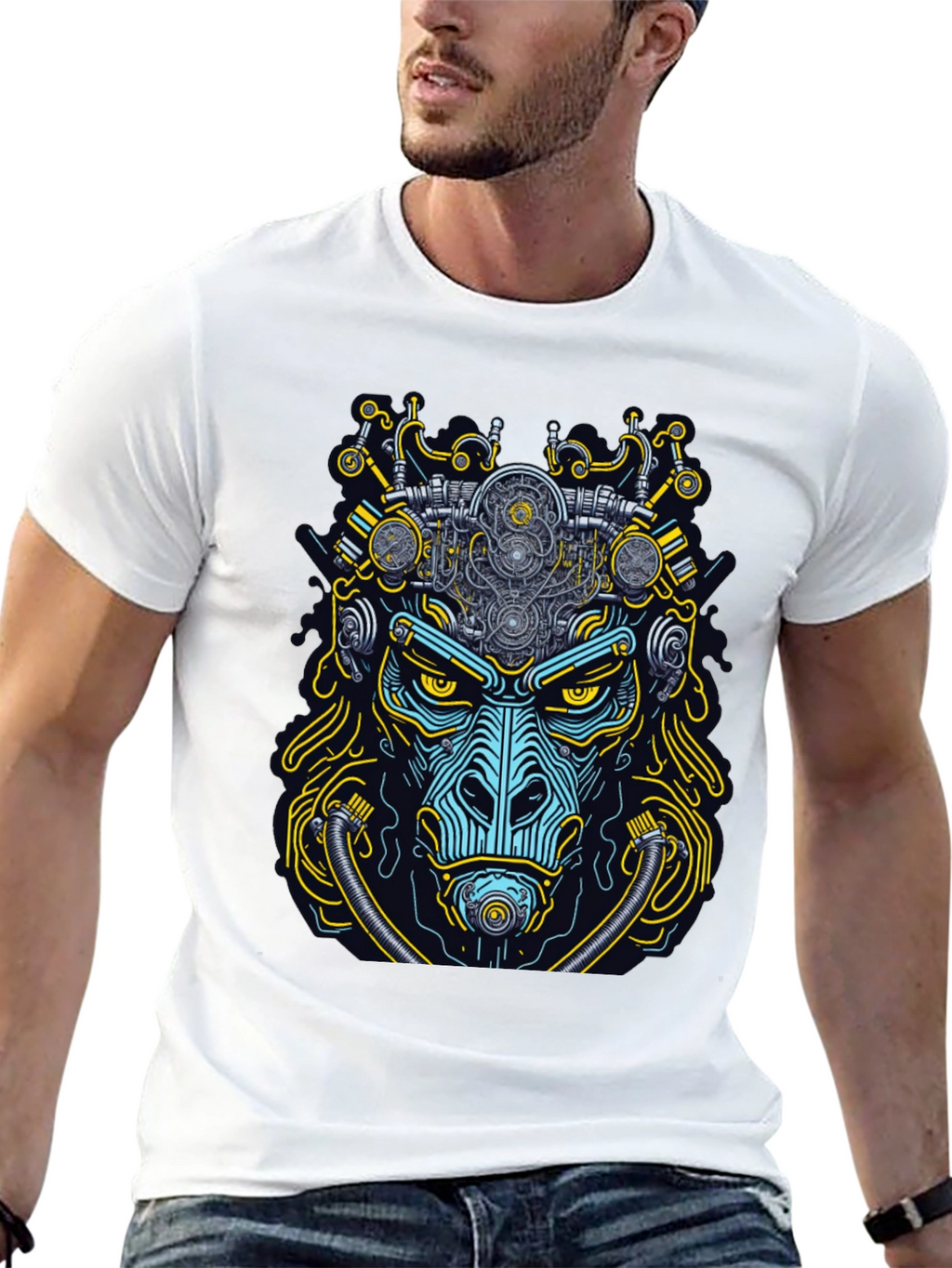 Steampunk Gorilla Graphic T-Shirt