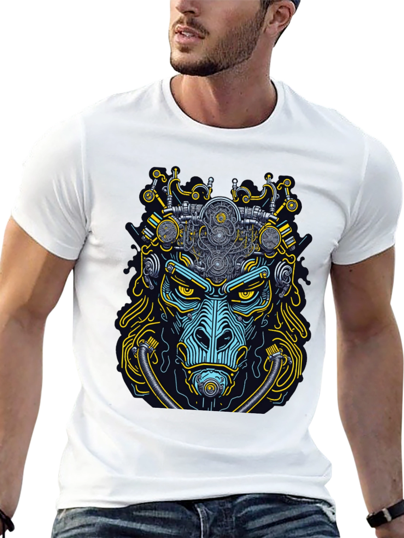 Steampunk Gorilla Graphic T-Shirt