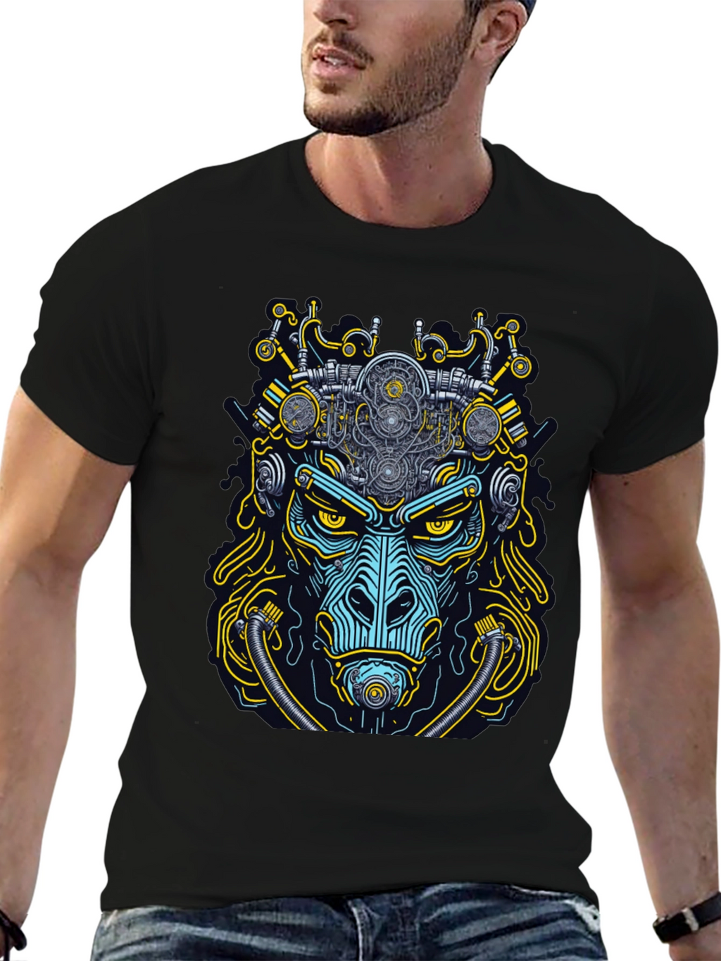 Steampunk Gorilla Graphic T-Shirt