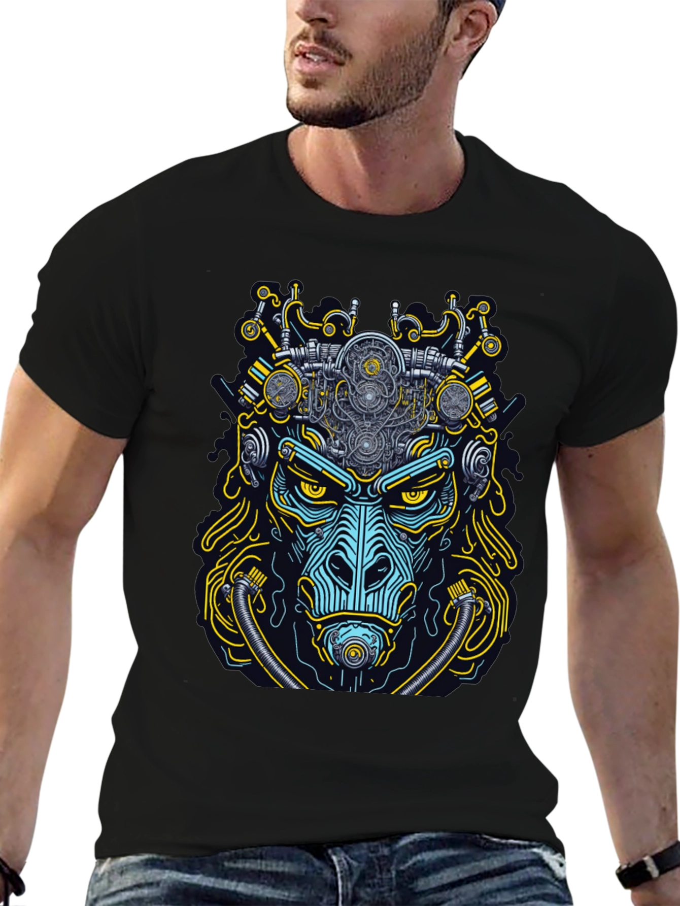 Steampunk Gorilla Graphic T-Shirt