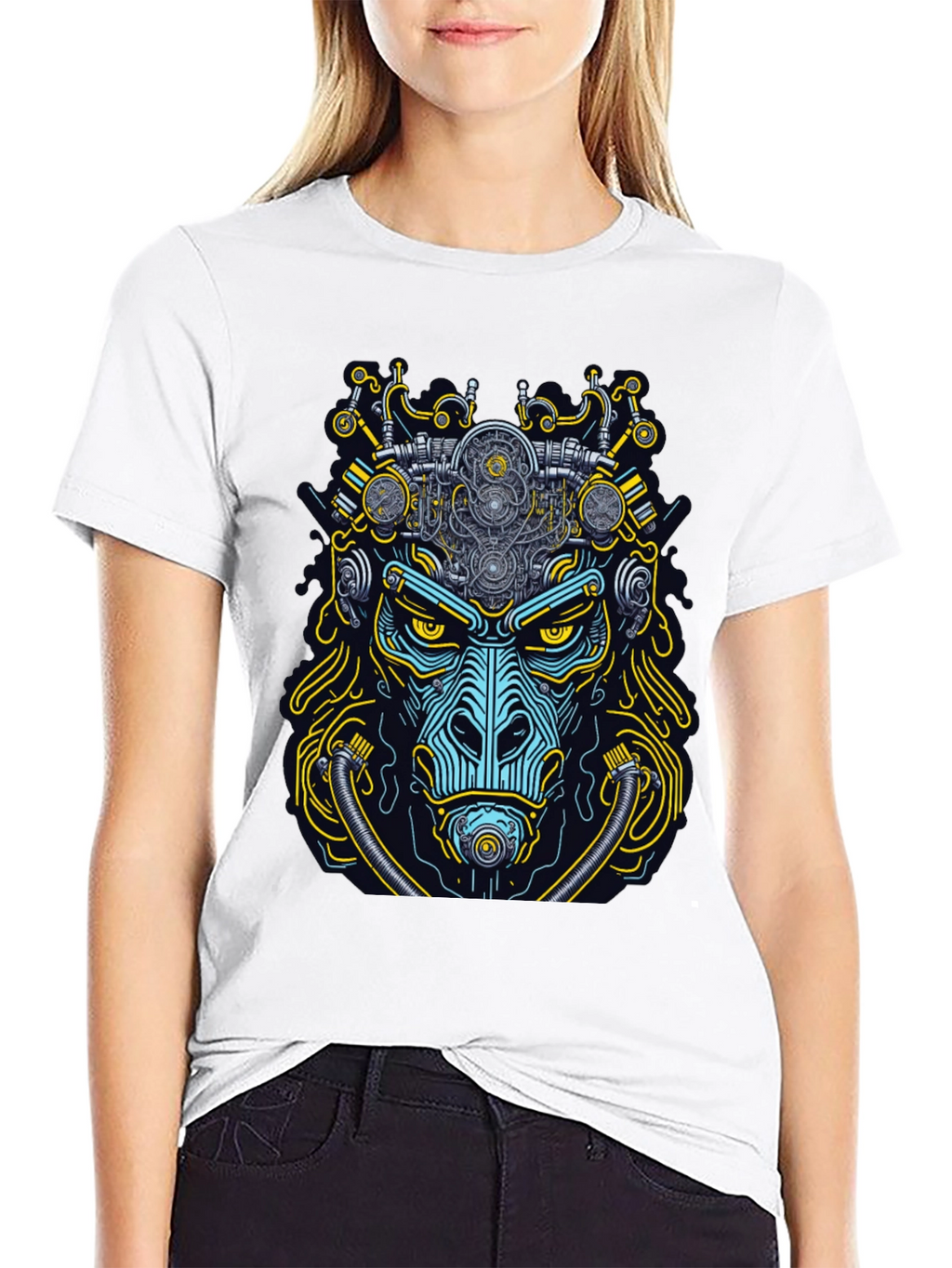 Steampunk Gorilla Graphic T-Shirt