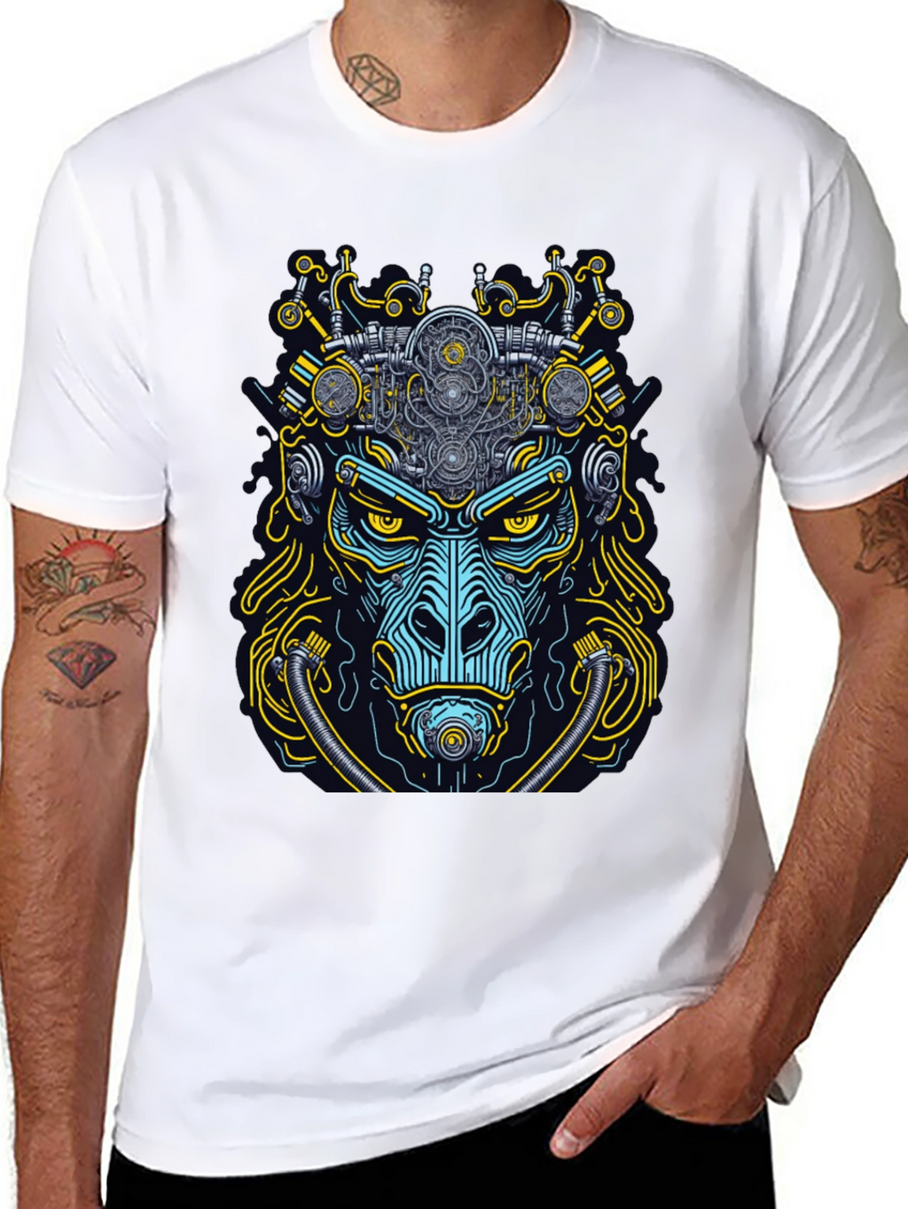 Steampunk Gorilla Graphic T-Shirt