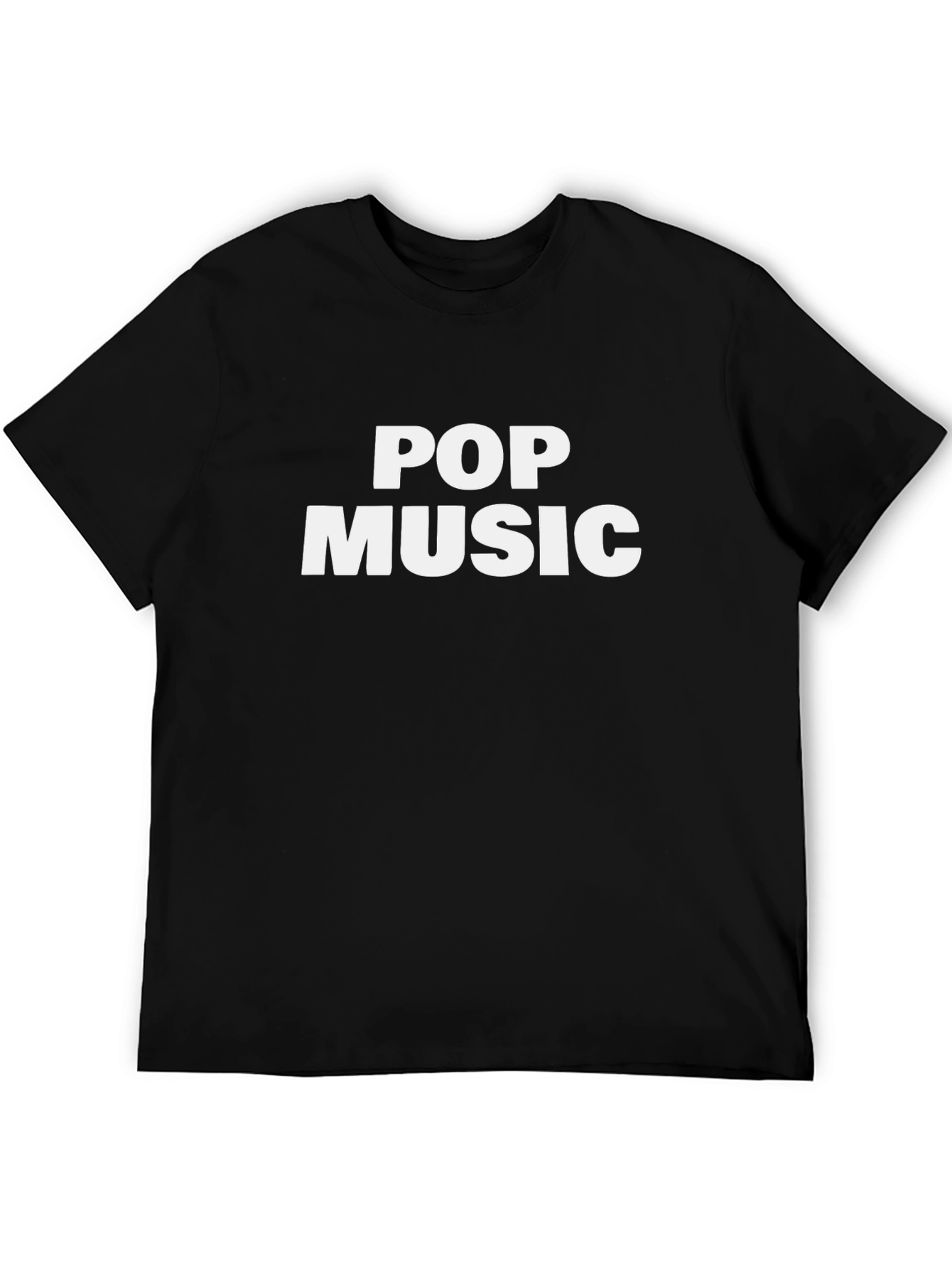 Pop Music Black T-Shirt
