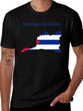 Santiago de Cuba Flag Graphic T-Shirt