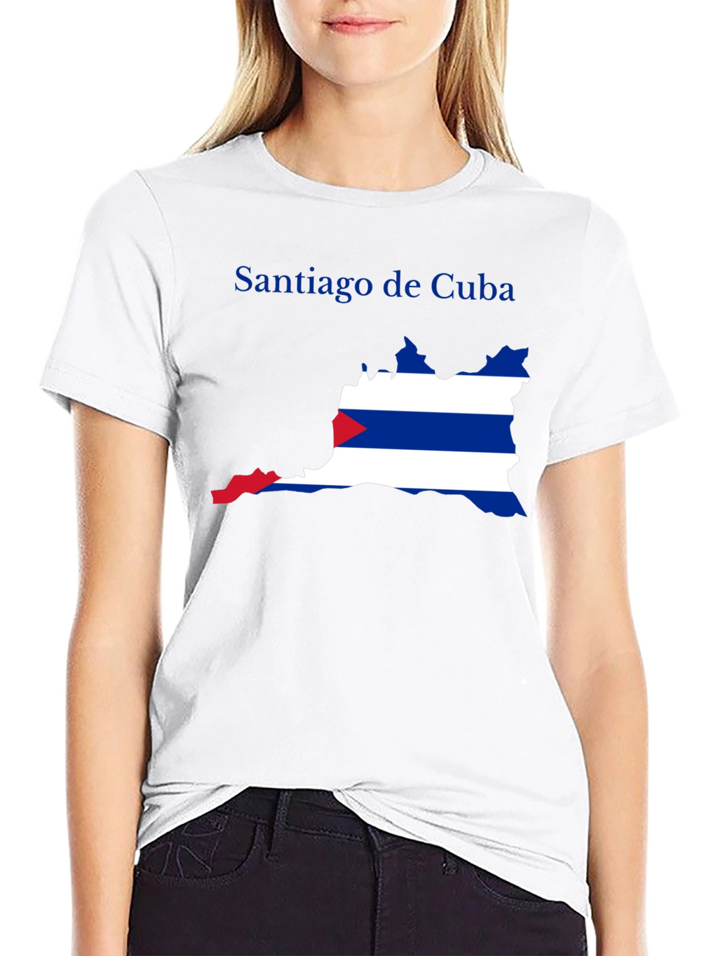 Santiago de Cuba Flag Graphic T-Shirt