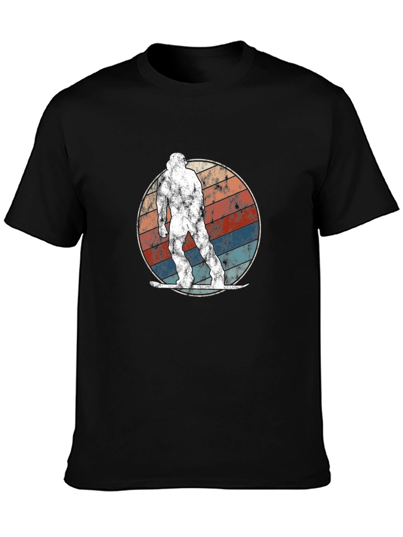Retro Bigfoot Snowboarding T-Shirt