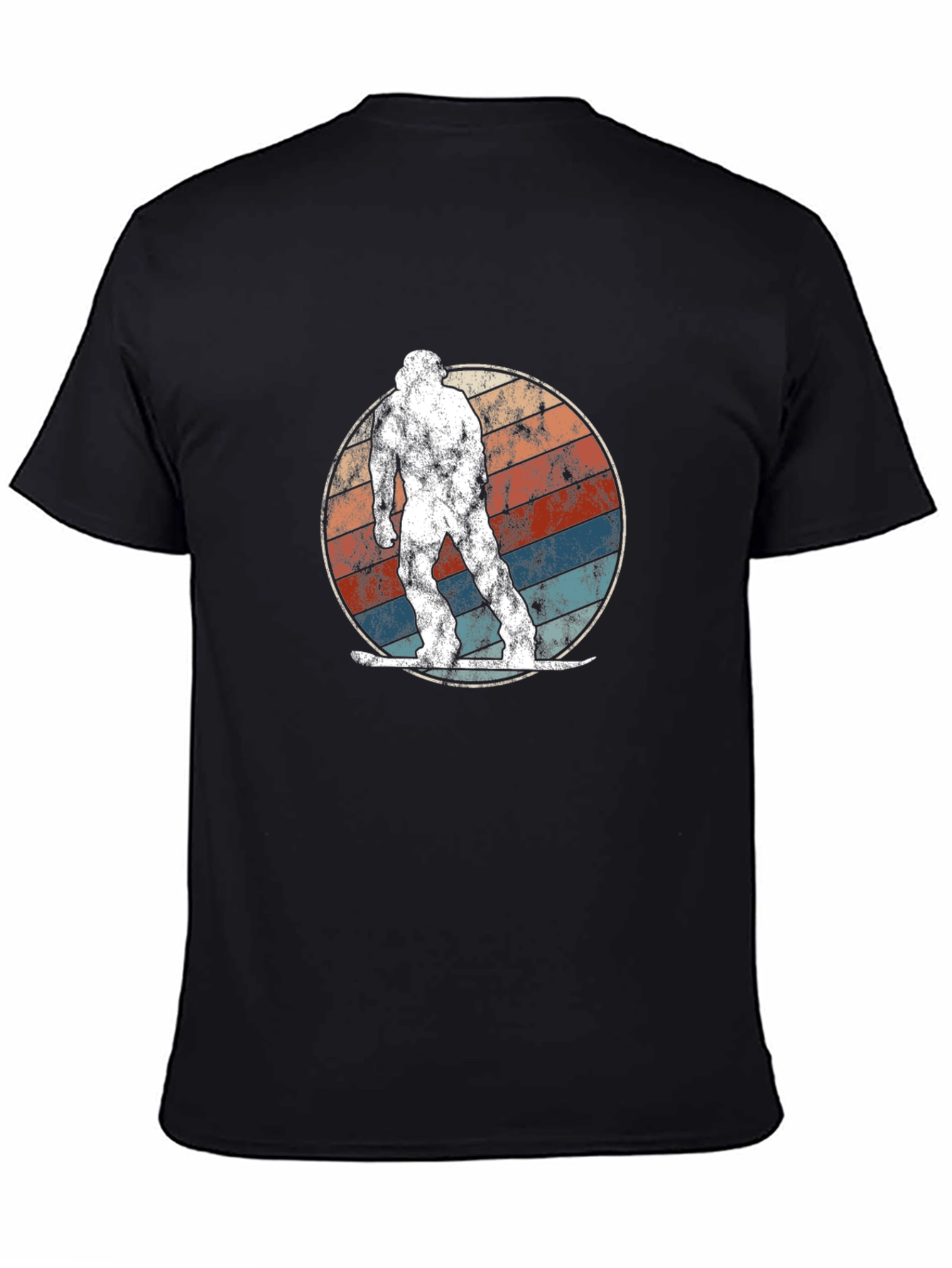 Retro Bigfoot Snowboarding T-Shirt