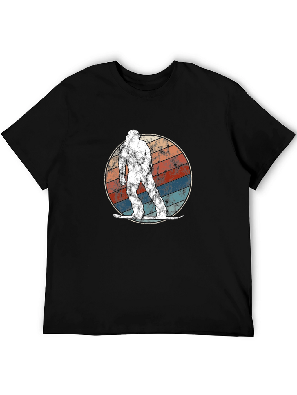 Retro Bigfoot Snowboarding T-Shirt