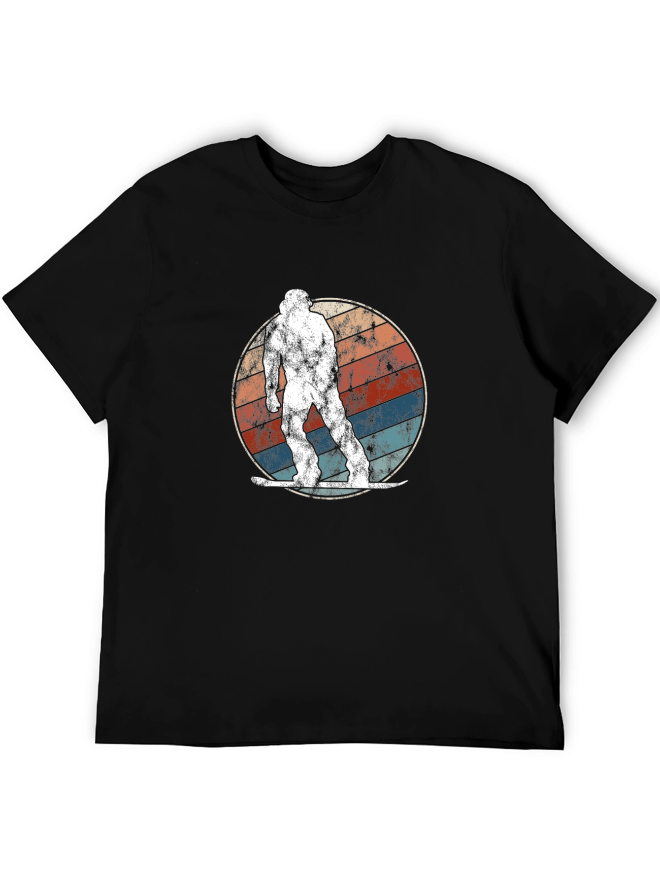 Retro Bigfoot Snowboarding T-Shirt