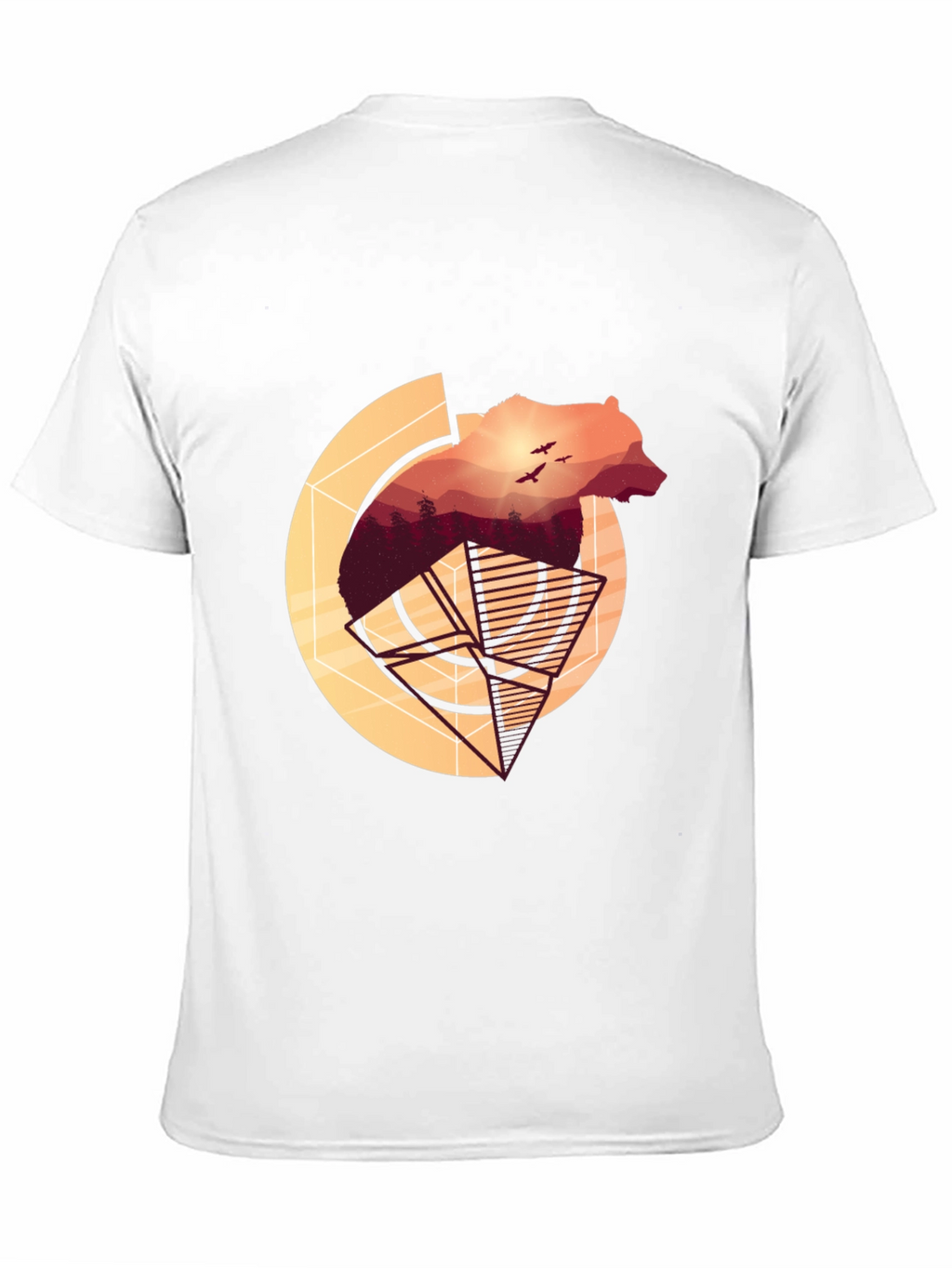 Bear Silhouette Graphic T-Shirt - Nature Inspired Tee