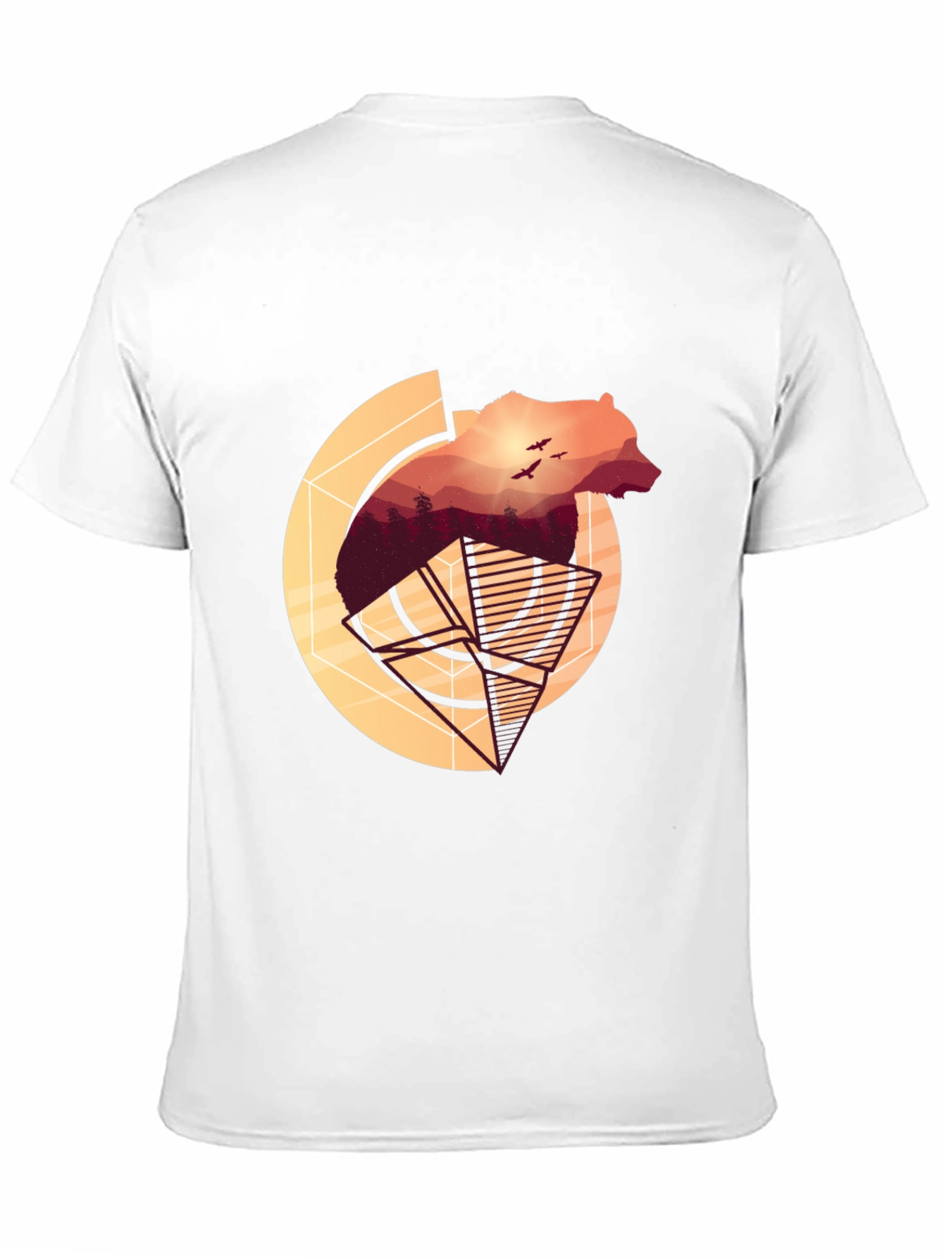 Bear Silhouette Graphic T-Shirt - Nature Inspired Tee