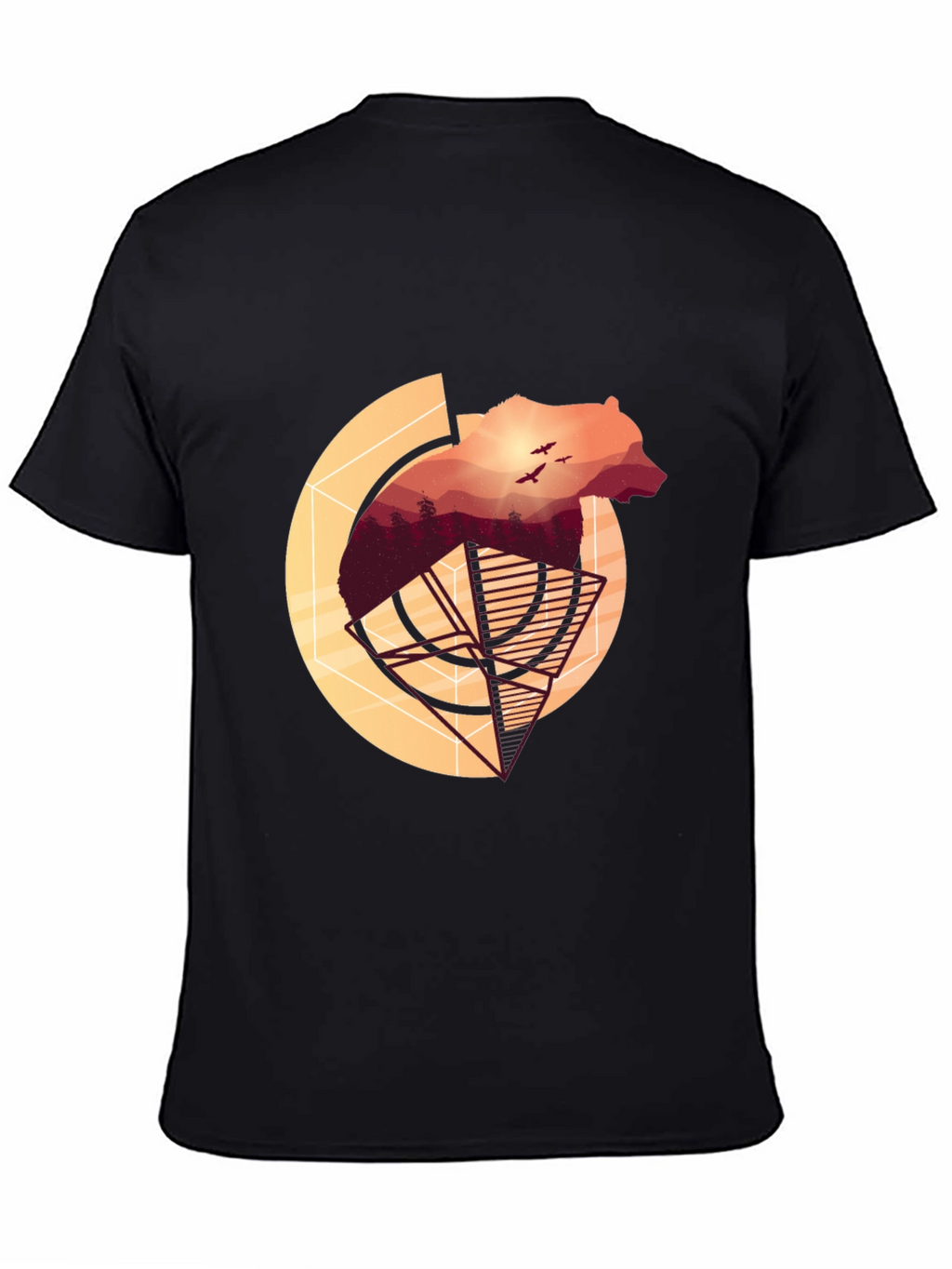 Bear Silhouette Graphic T-Shirt - Nature Inspired Tee