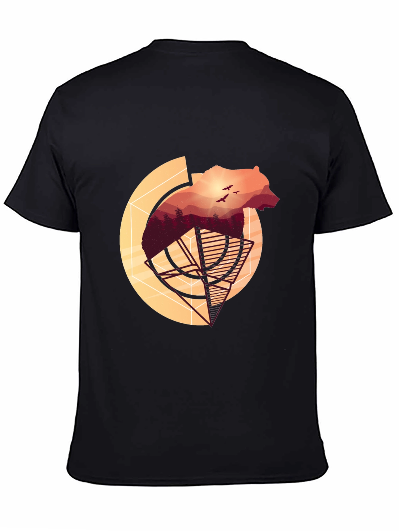 Bear Silhouette Graphic T-Shirt - Nature Inspired Tee