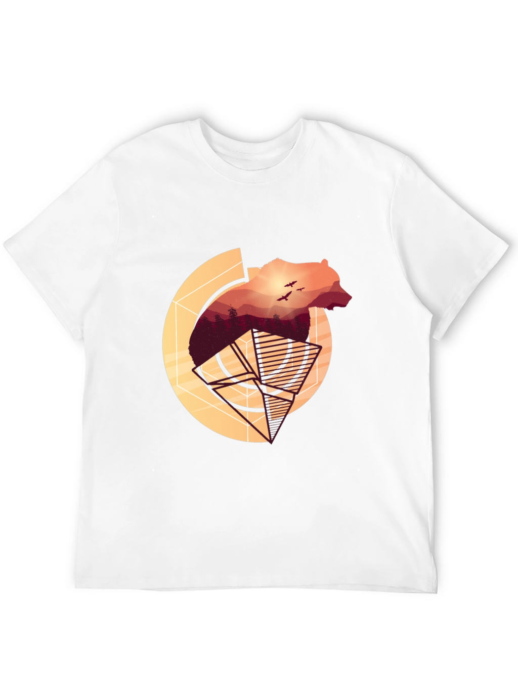 Bear Silhouette Graphic T-Shirt - Nature Inspired Tee