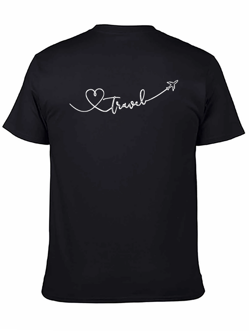 Love Travel T-Shirt - Airplane Heart Graphic Tee