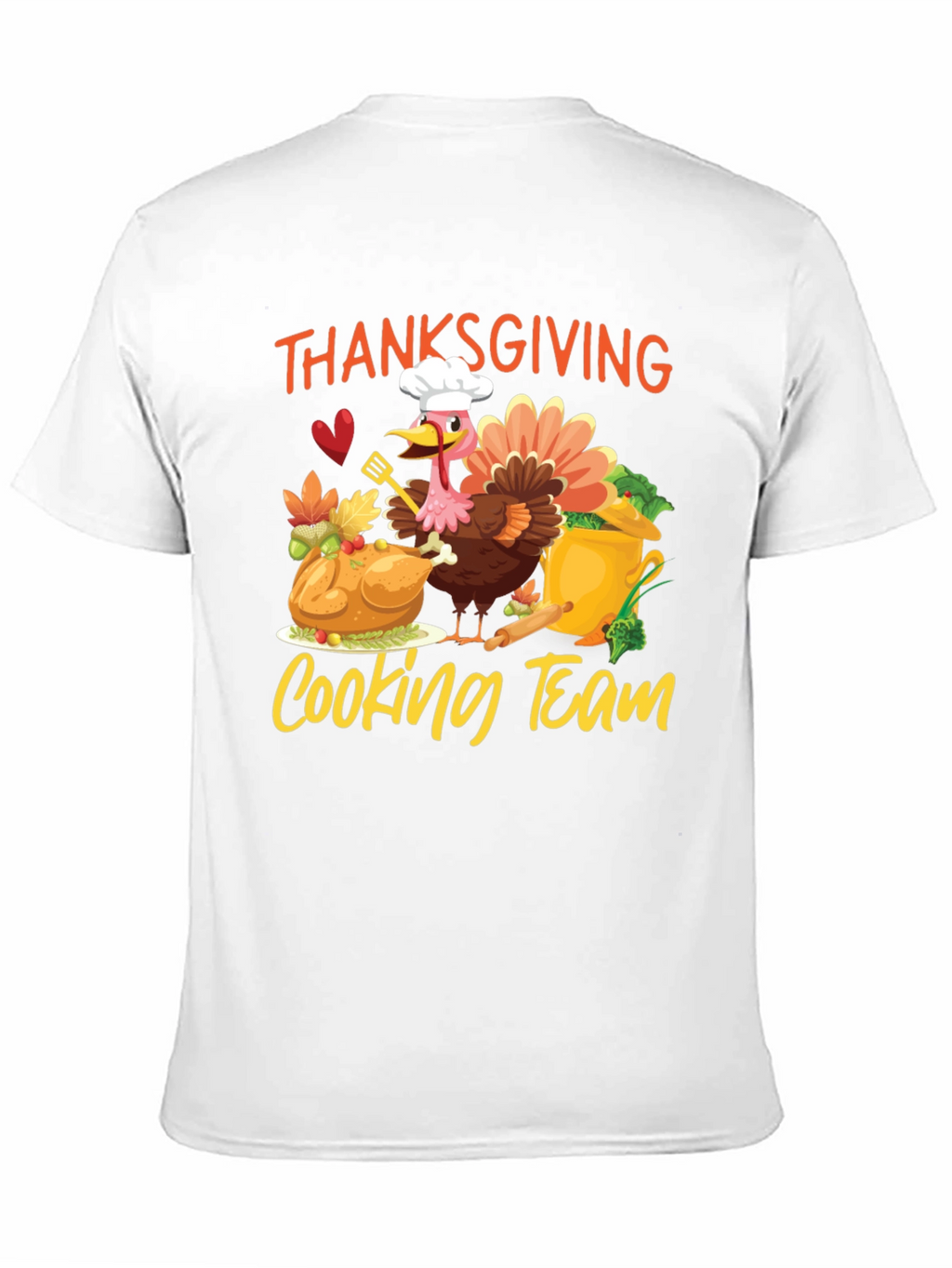 Thanksgiving Cooking Team Black T-Shirt