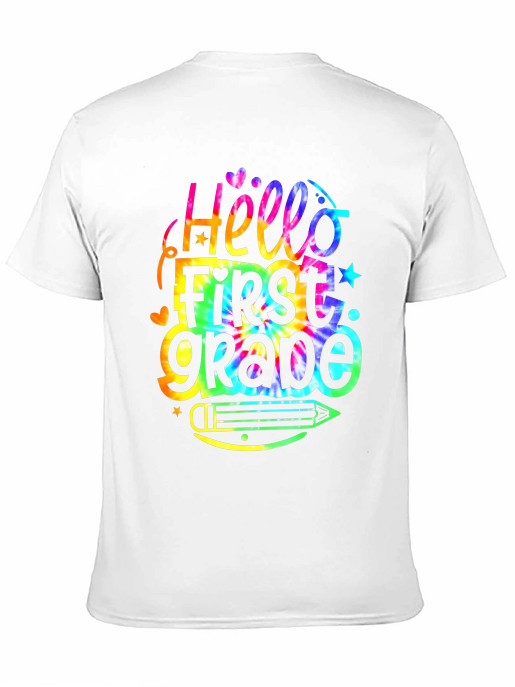 Hello First Grade Tie Dye T-Shirt