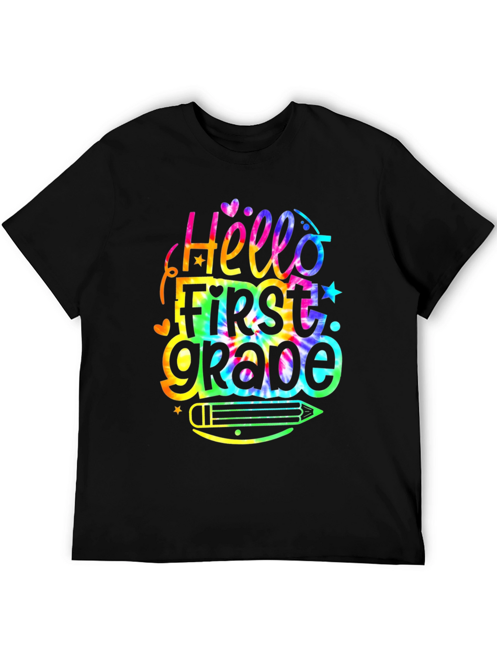 Hello First Grade Tie Dye T-Shirt