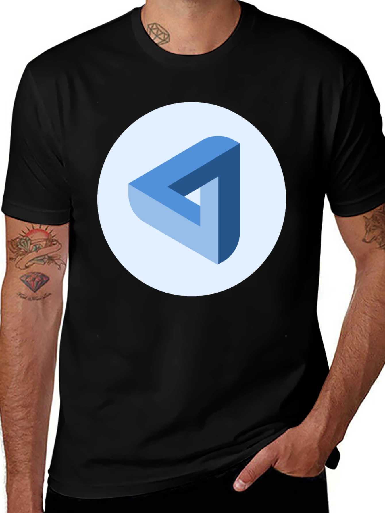 Impossible Triangle Tee - Modern Art Shirt