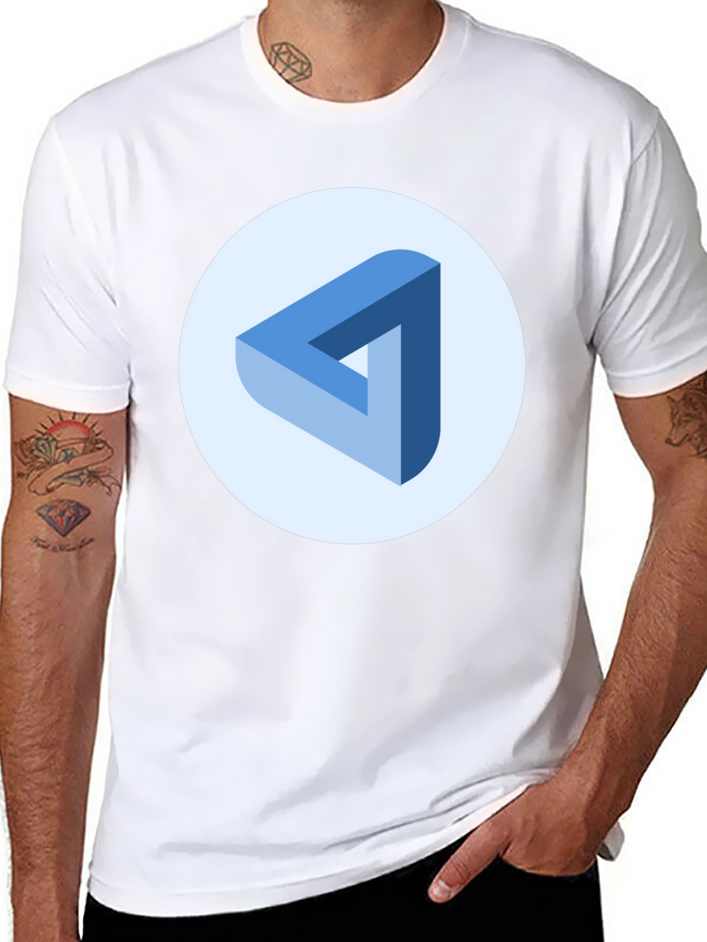 Impossible Triangle Tee - Modern Art Shirt