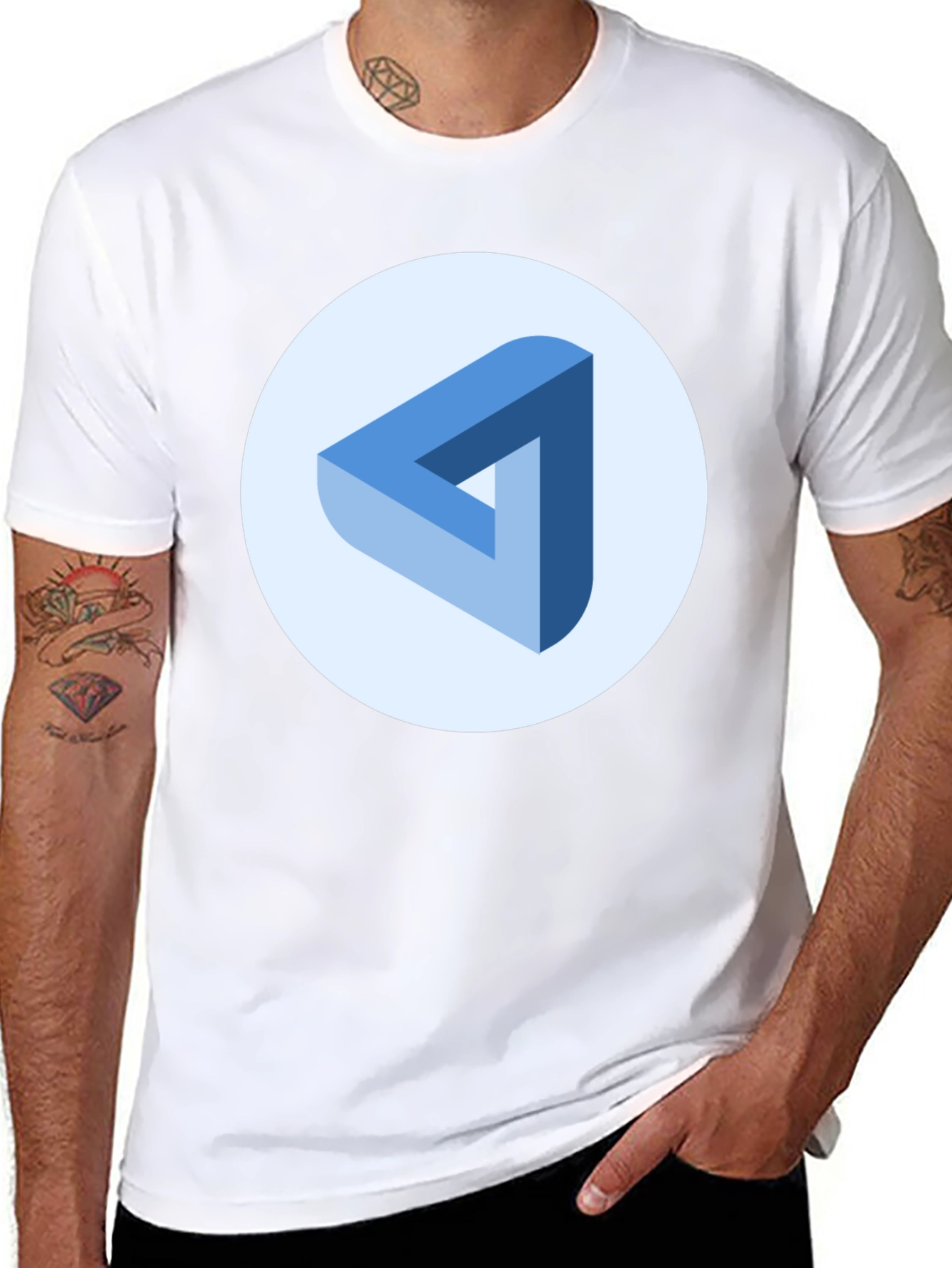 Impossible Triangle Tee - Modern Art Shirt