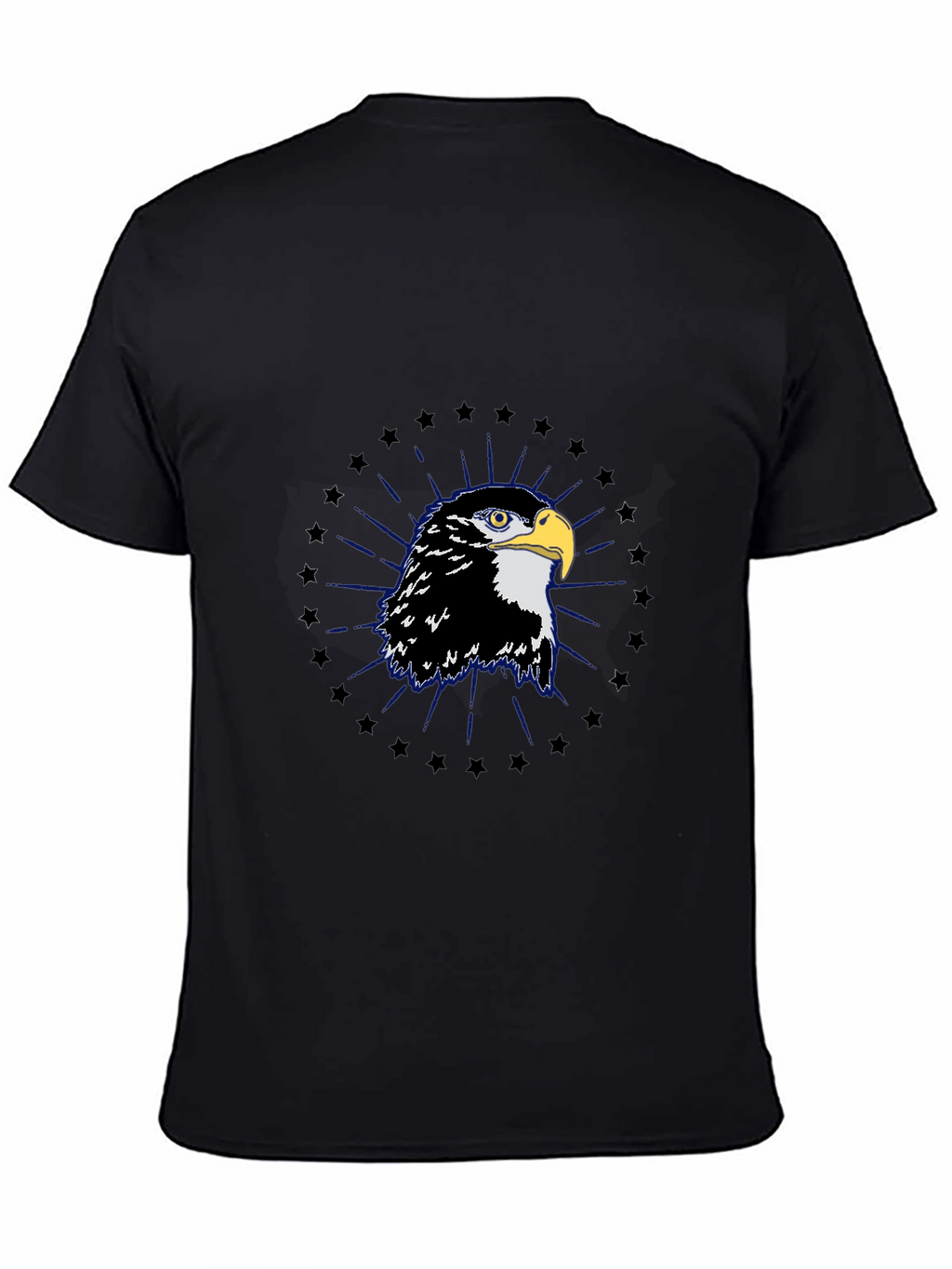 Eagle Graphic Tee - Black Cotton Blend