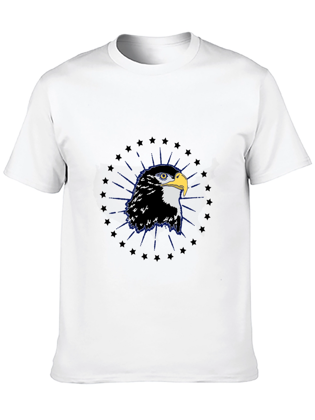 Eagle Graphic Tee - Black Cotton Blend