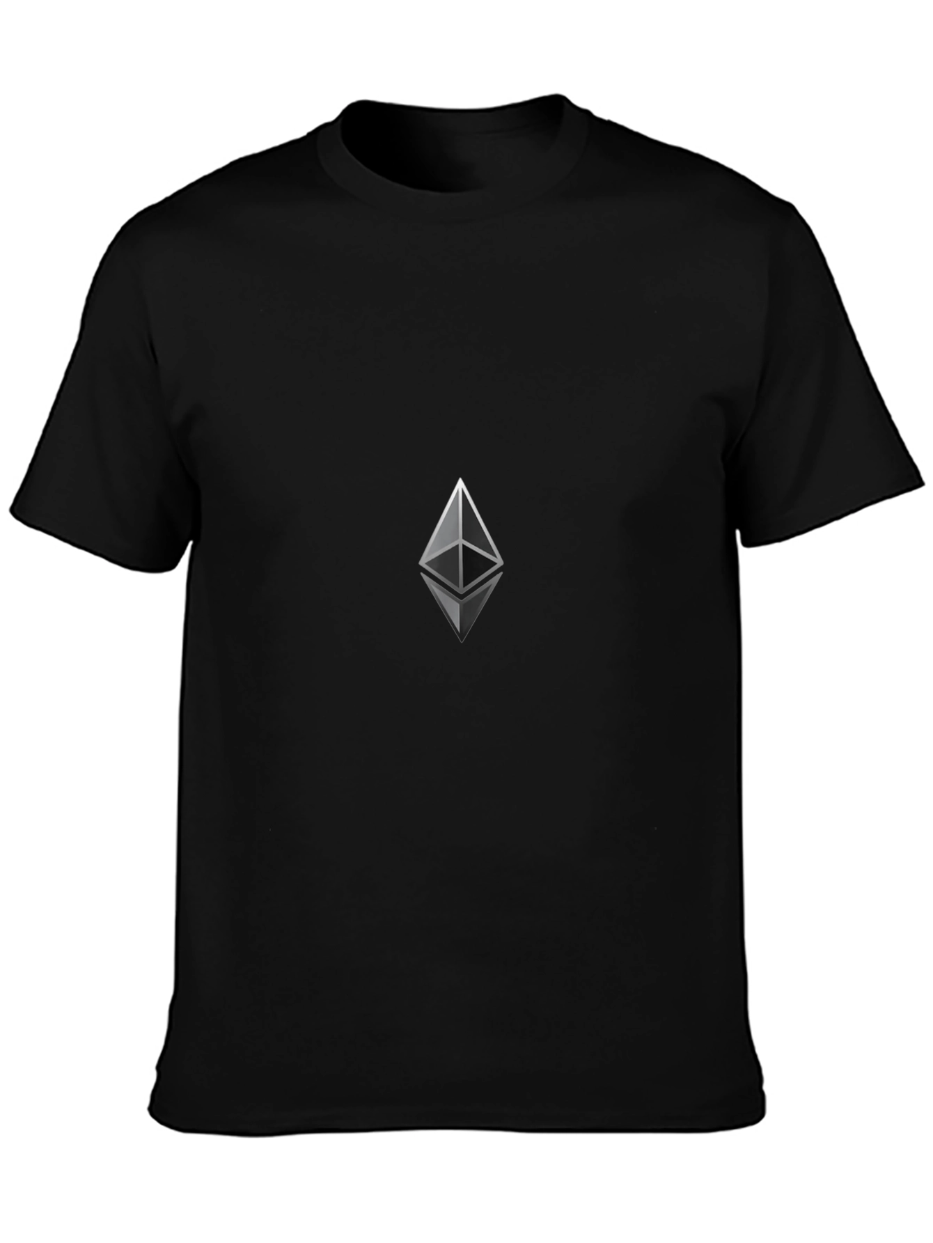 Ethereum Logo Black T-Shirt - Crypto Fashion