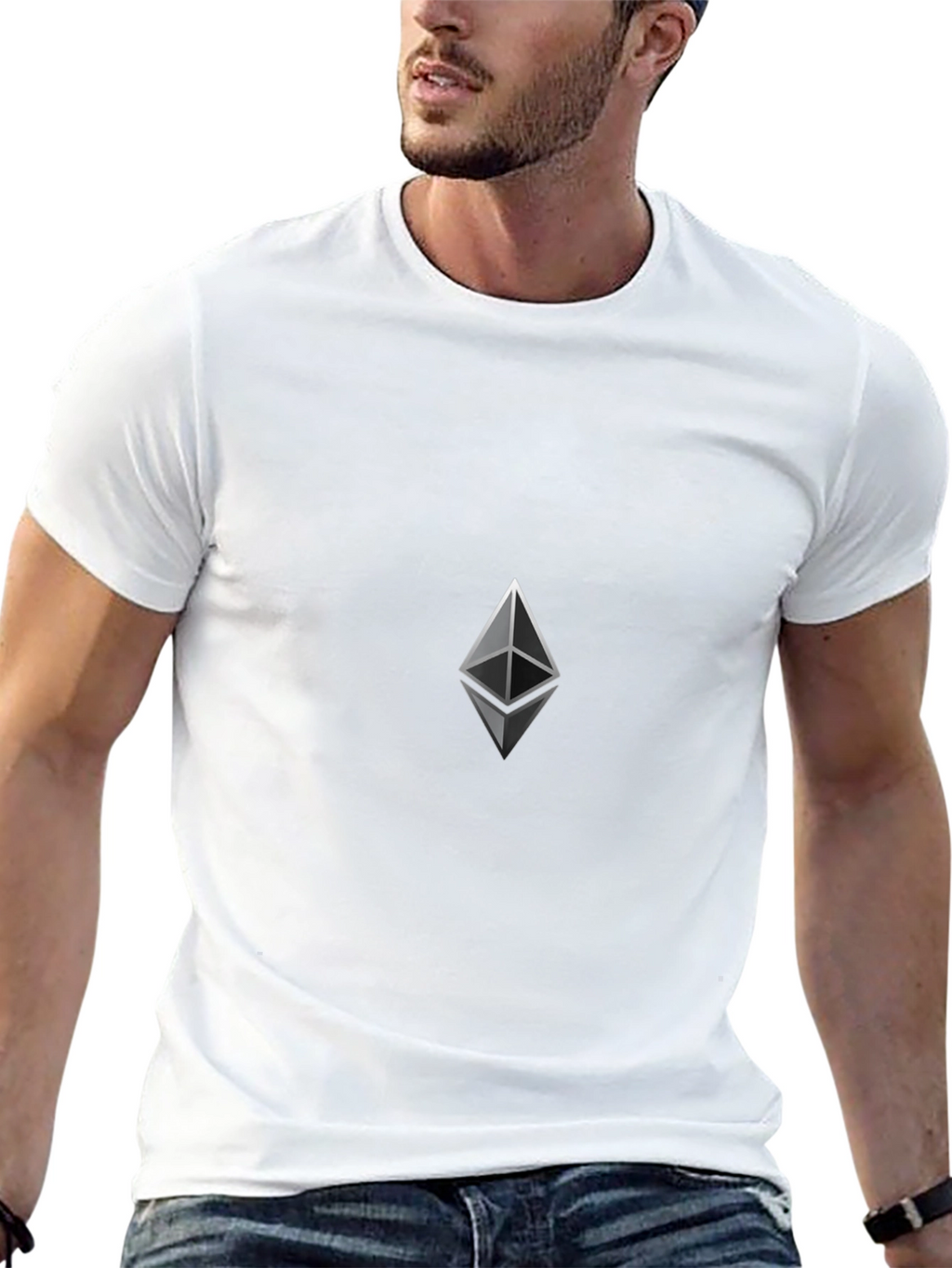 Ethereum Logo Black T-Shirt - Crypto Fashion