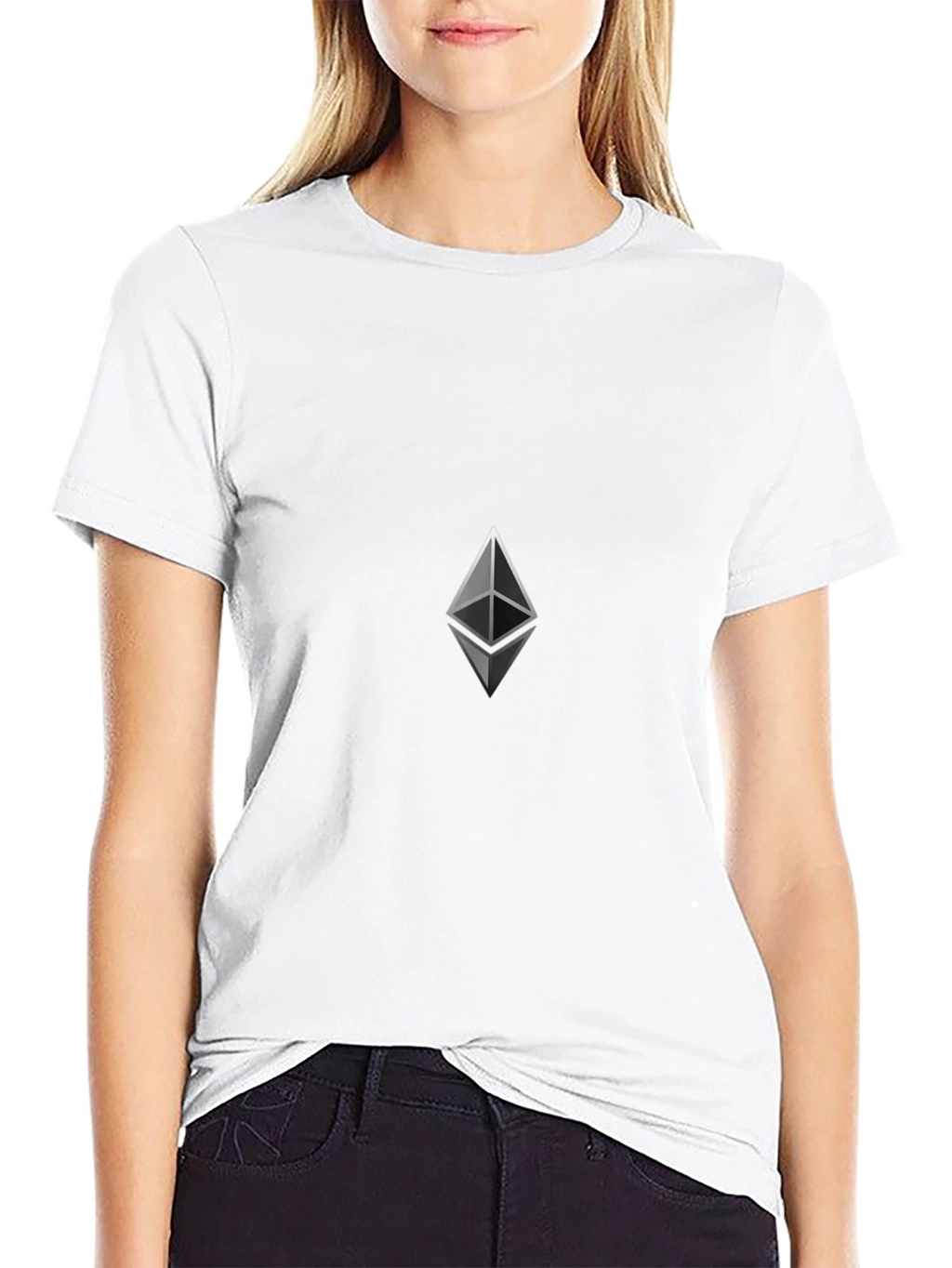 Ethereum Logo Black T-Shirt - Crypto Fashion