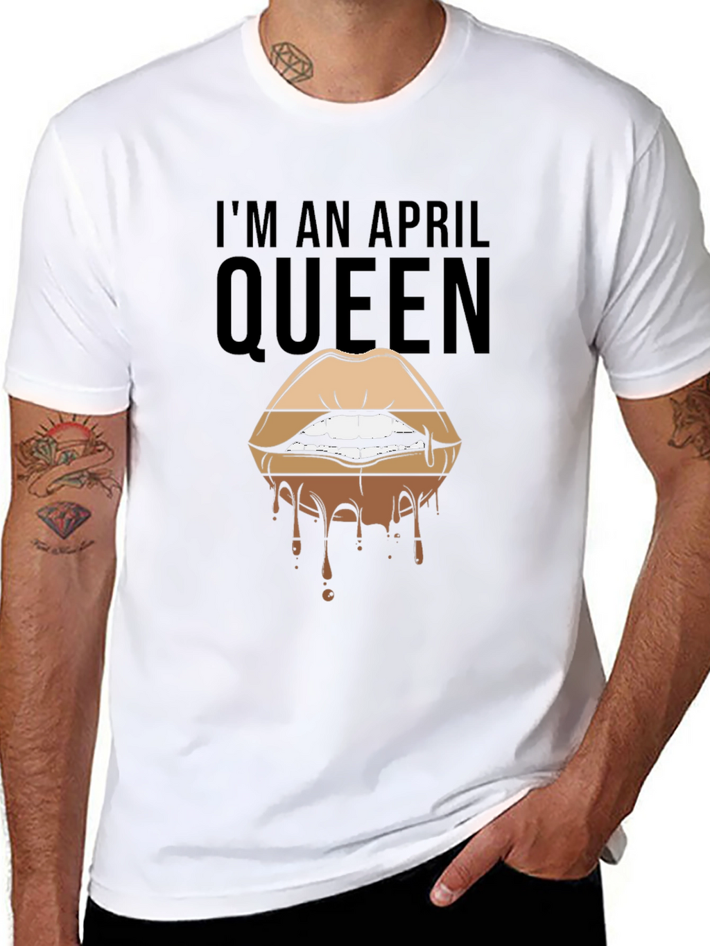 April Queen Lips Graphic T-Shirt