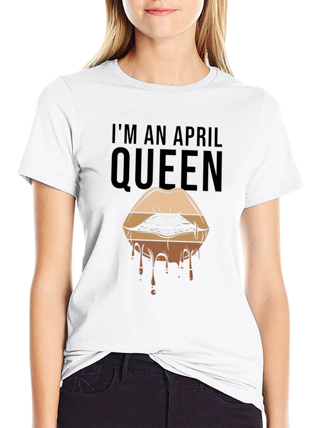 April Queen Lips Graphic T-Shirt