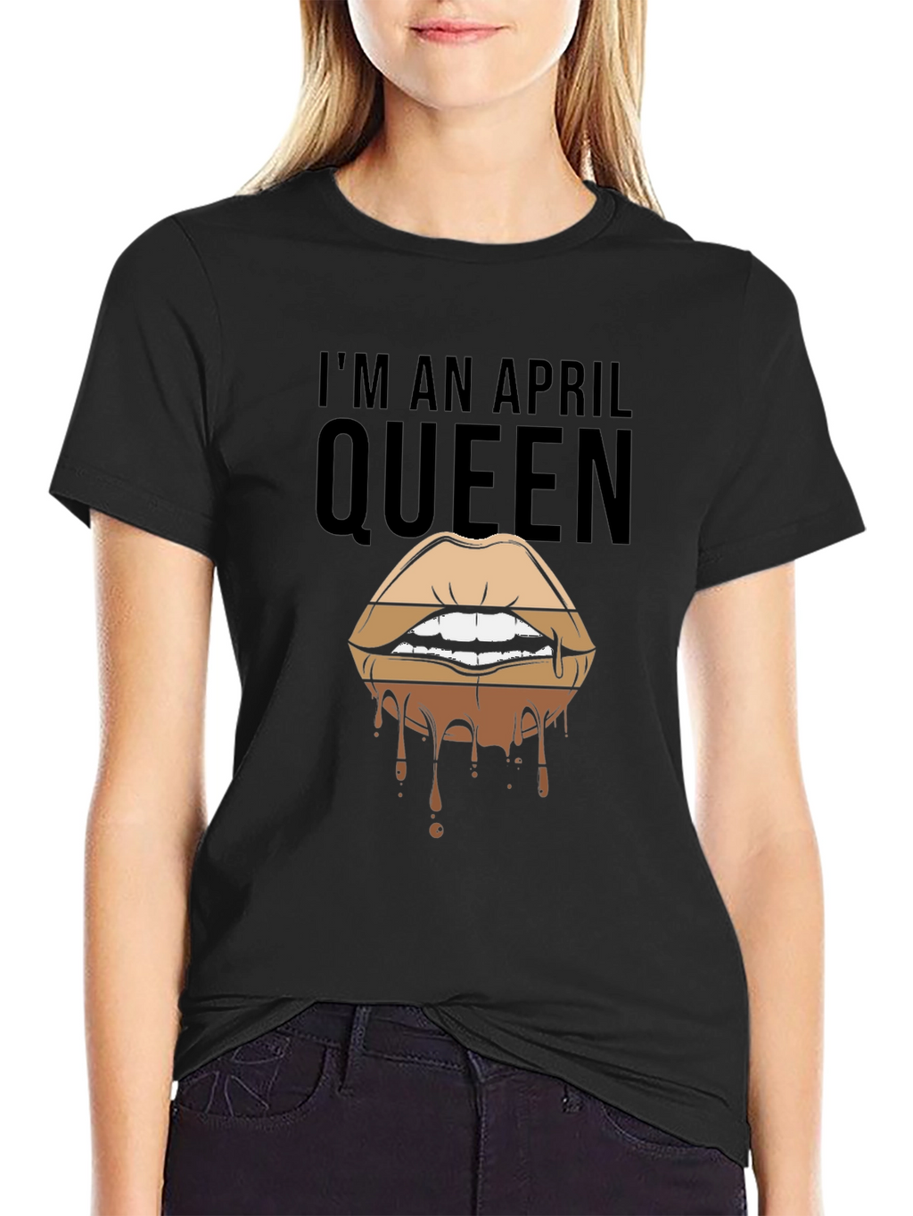 April Queen Lips Graphic T-Shirt