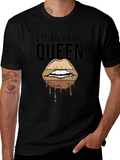 April Queen Lips Graphic T-Shirt