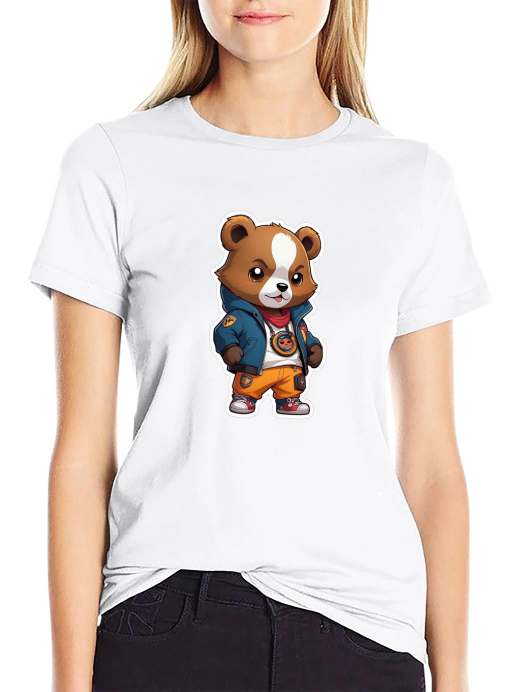 Urban Bear Graphic Tee - Trendy Style
