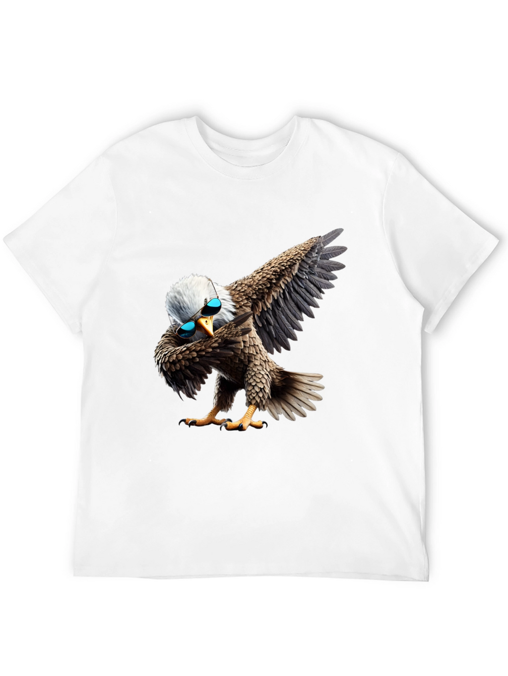 Dabbing Eagle Graphic Tee - Cool Bird Shirt