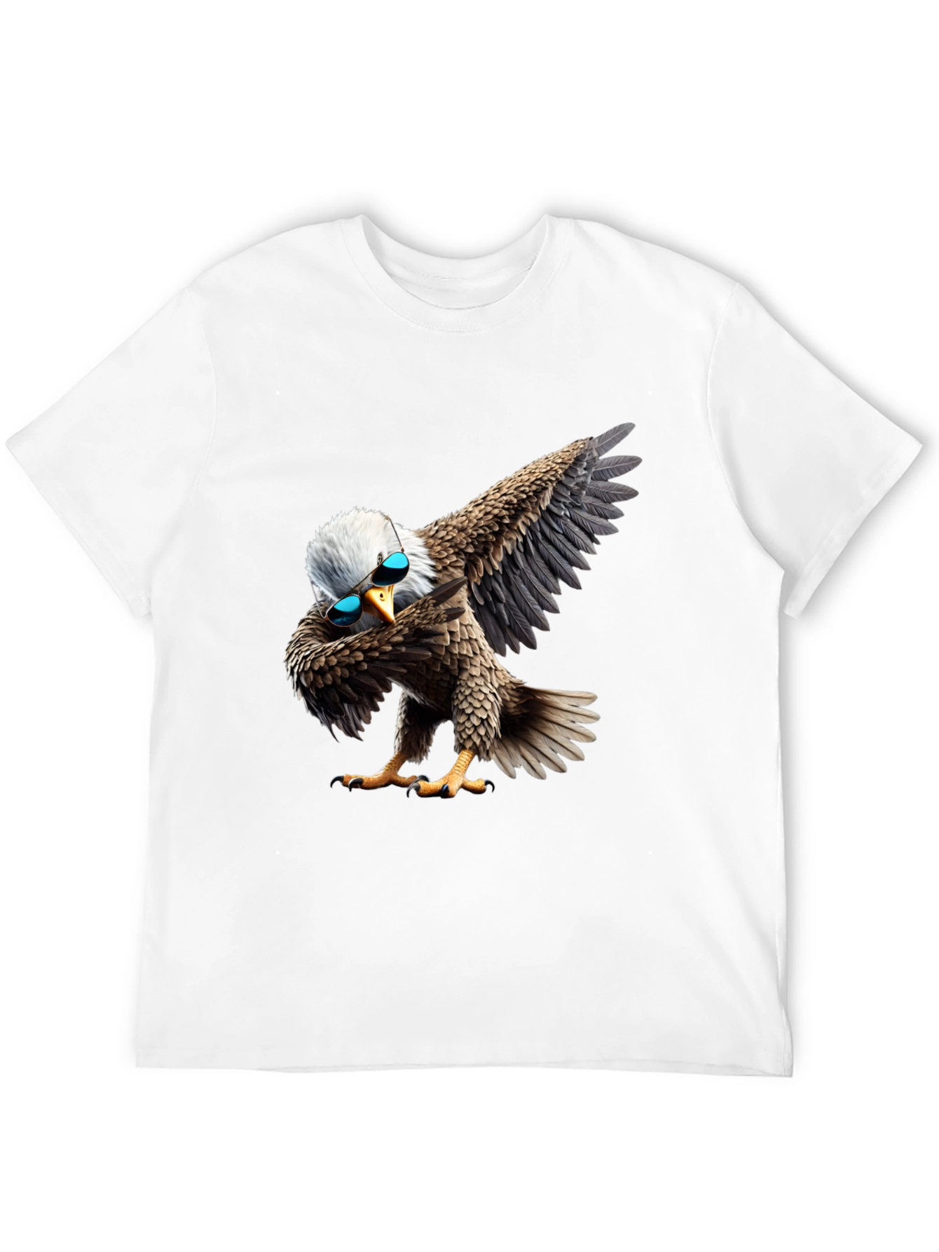 Dabbing Eagle Graphic Tee - Cool Bird Shirt