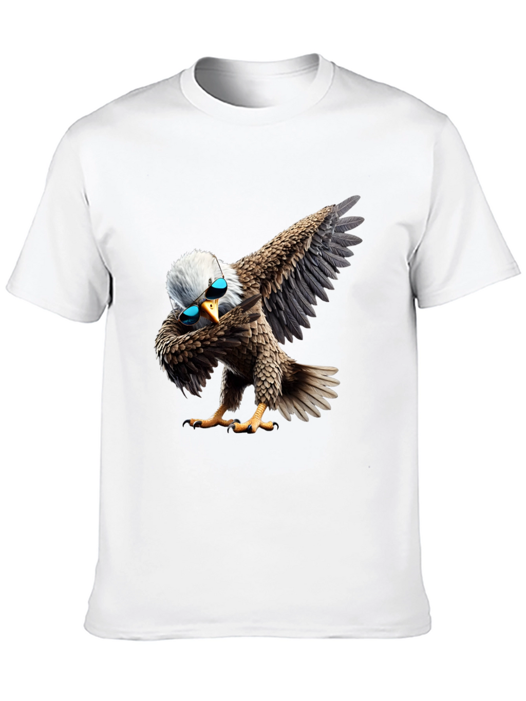 Dabbing Eagle Graphic Tee - Cool Bird Shirt