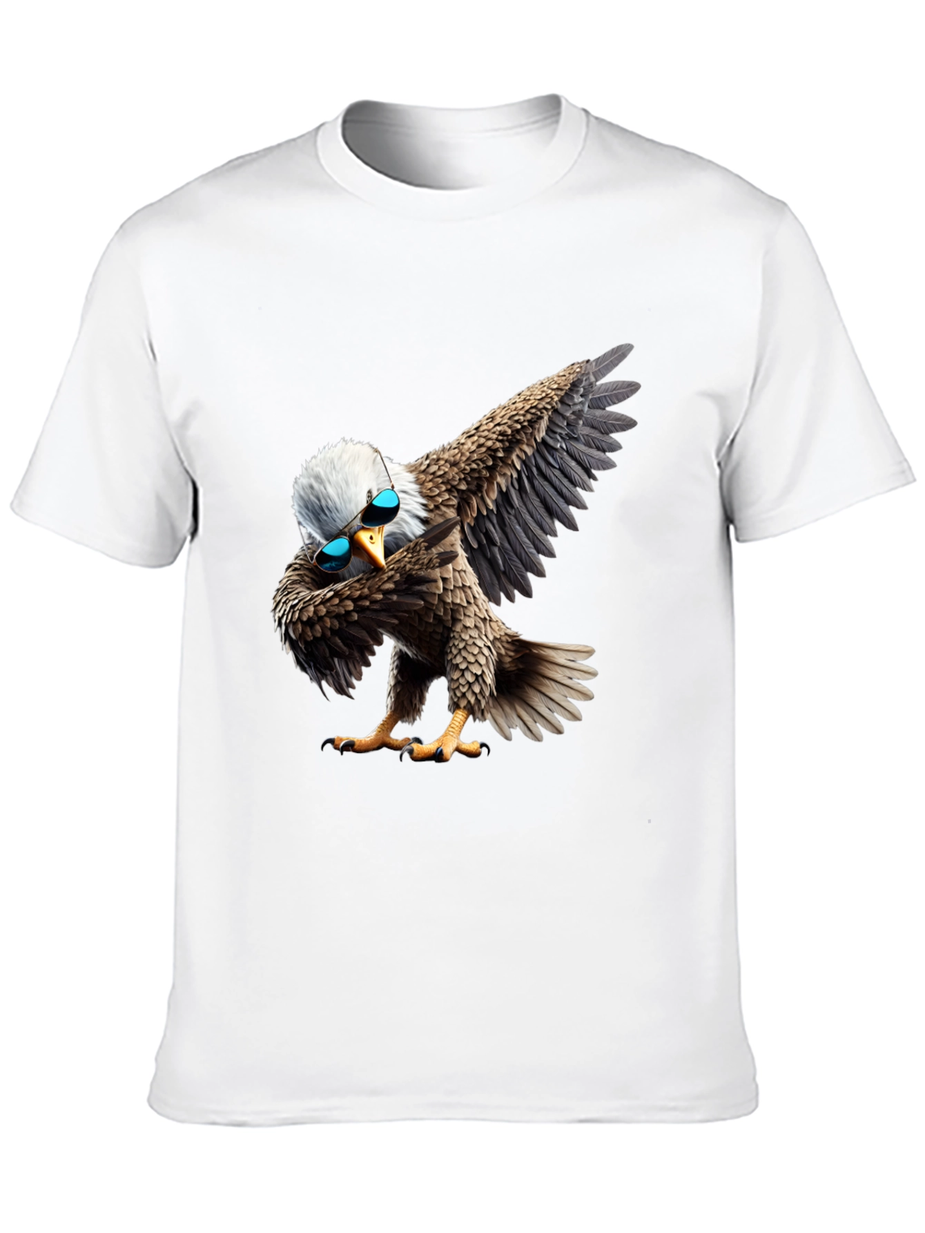 Dabbing Eagle Graphic Tee - Cool Bird Shirt