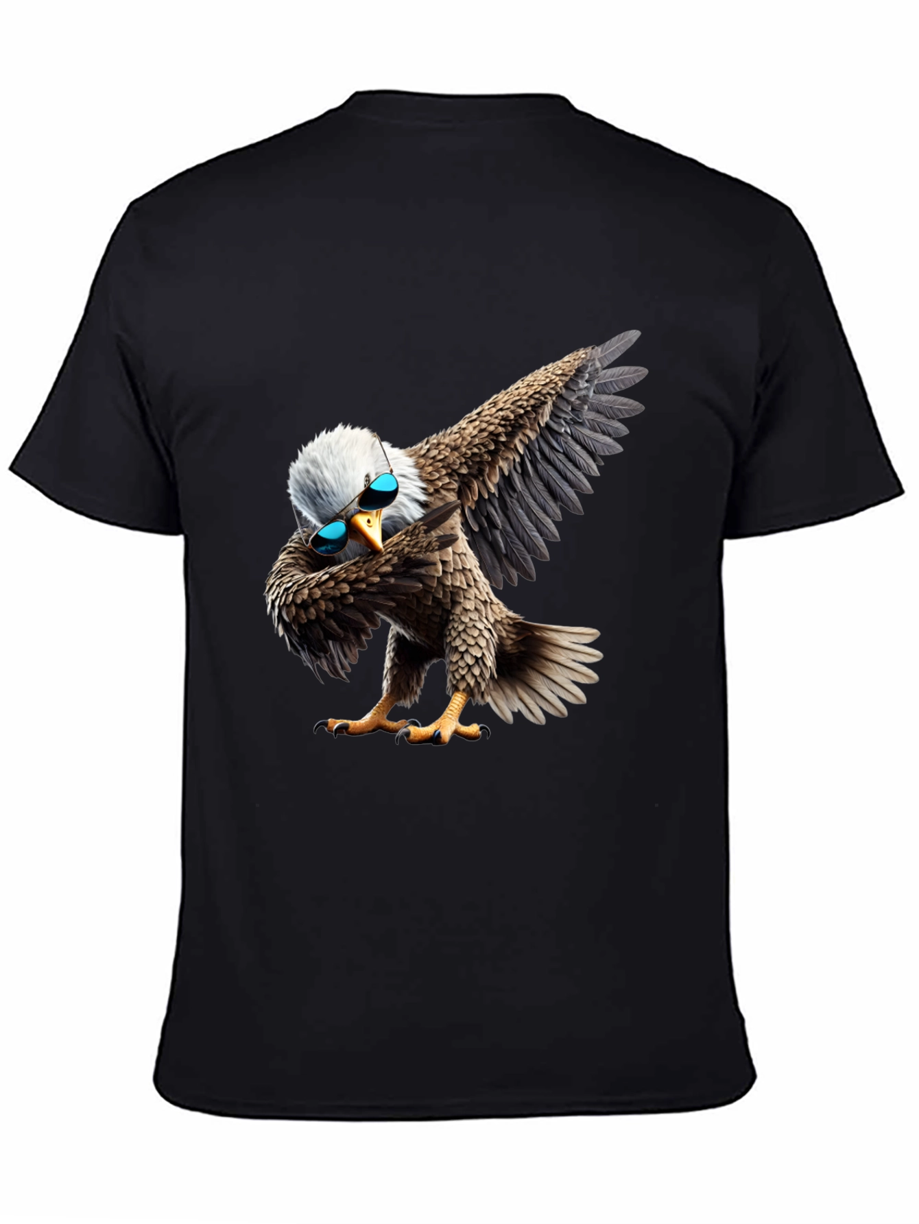 Dabbing Eagle Graphic Tee - Cool Bird Shirt