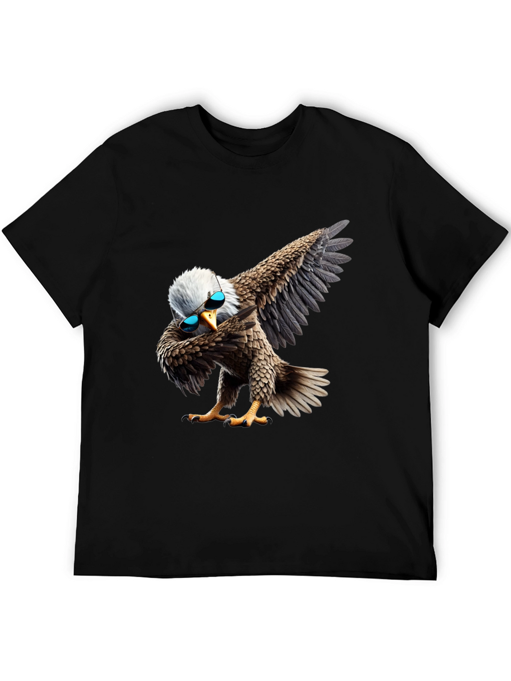 Dabbing Eagle Graphic Tee - Cool Bird Shirt
