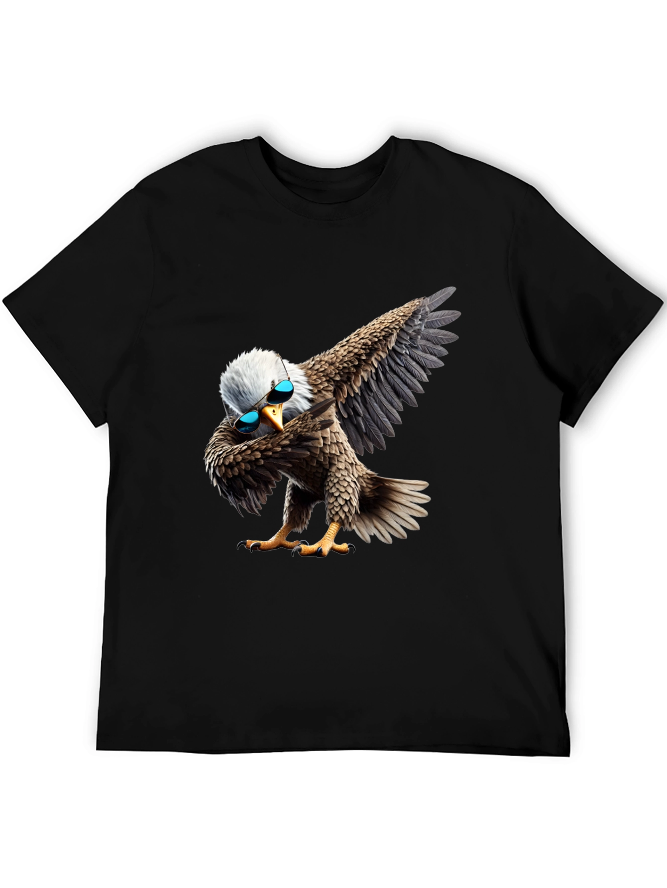 Dabbing Eagle Graphic Tee - Cool Bird Shirt