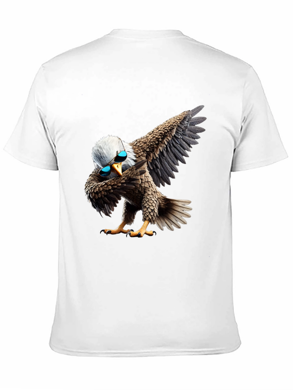 Dabbing Eagle Graphic Tee - Cool Bird Shirt
